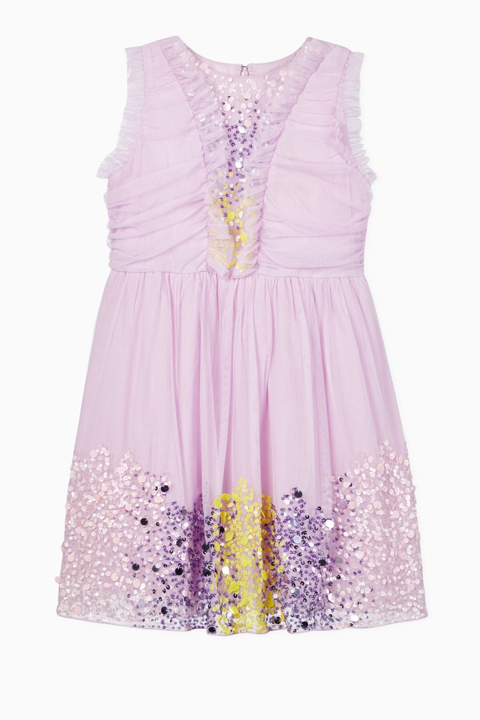 

Sequin Tulle Dress, Purple