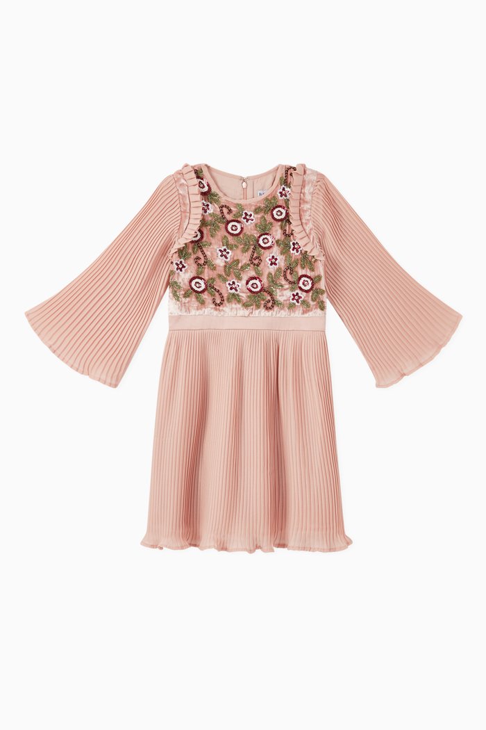 

Mia Pleated Dress, Pink