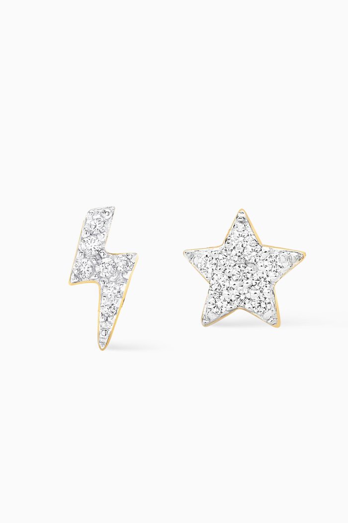 

Star Struck Pavé Studs in 18kt Gold Vermeil on Sterling Silver