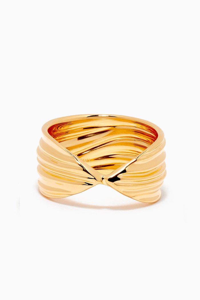 

Wave Ring in 18kt Gold Vermeil on Sterling Silver
