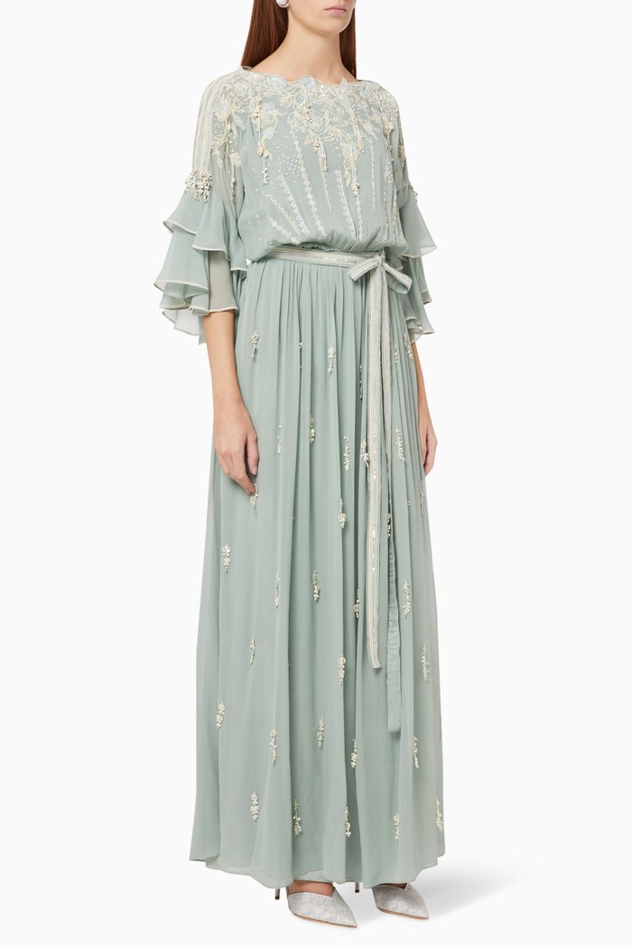 

Aquatic Droplet Dress, Blue