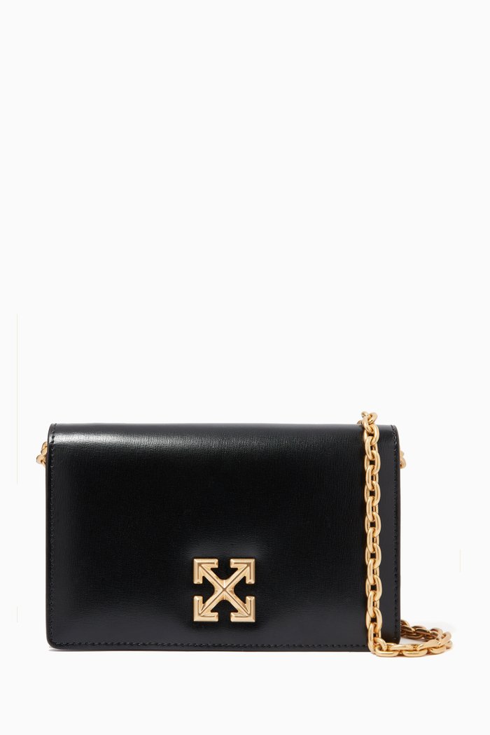 

0.5 Twist Jitney Shoulder Bag in Leather, Black