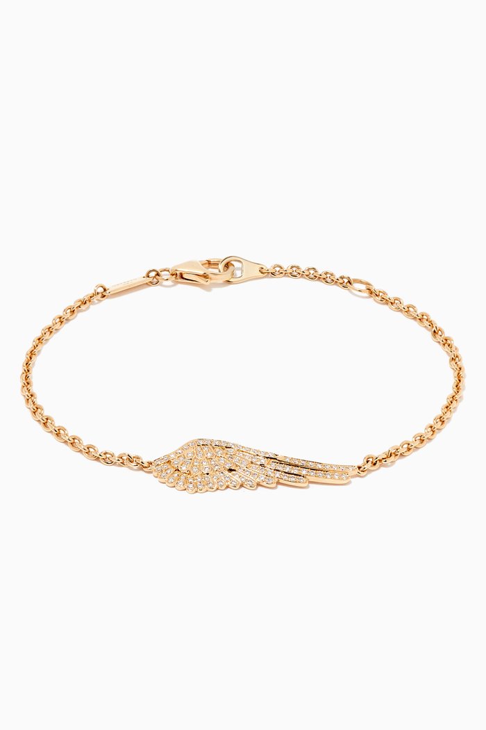 

Wings Classic Diamond Bracelet in 18kt Yellow Gold