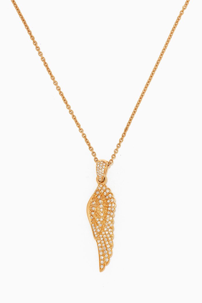 

Wings Classic Diamond Pendant in 18kt Yellow Gold
