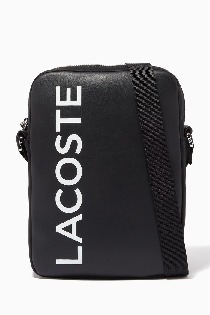 

L.12.12 Crossbody Bag in Nylon & Leather, Multicolour