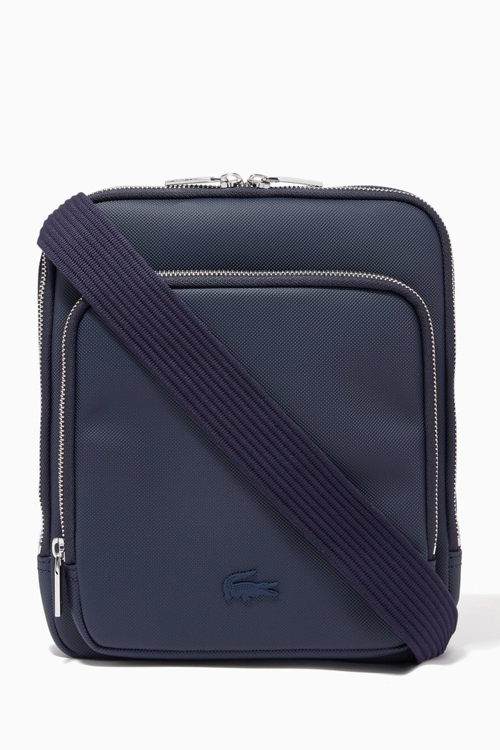 Classic Crossbody Bag in Canvas, Blue