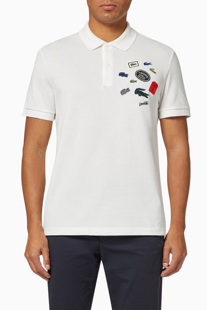 

Regular Fit Cotton Piqué Polo, White