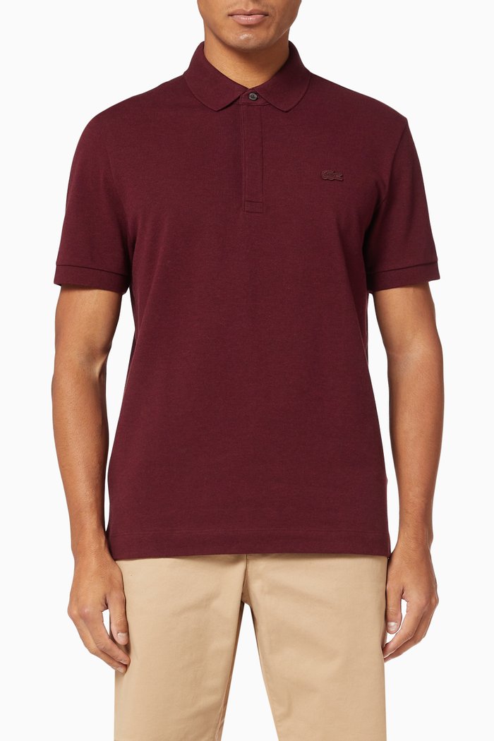 Regular Fit Stretch Cotton Piqué Polo Shirt, Green