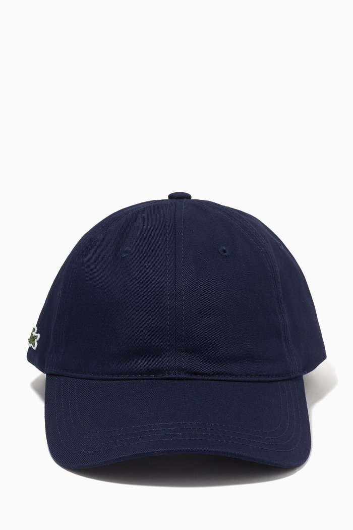 

Contrast Strap Cap in Cotton Twill, Blue