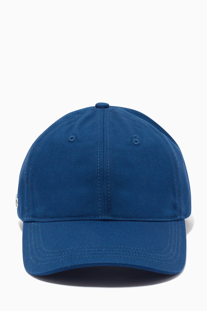 

Contrast Strap Cap in Cotton Twill, Blue