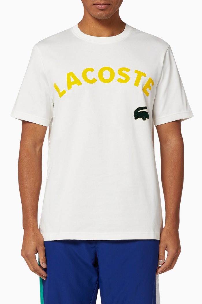 

Live Oversized Crocodile Cotton T-Shirt, White