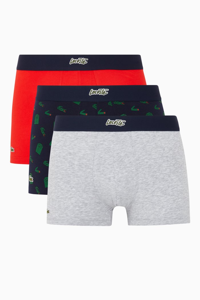 

Casual Christmas Edition Cotton Jersey Boxer Brief, Set of 3, Multicolour