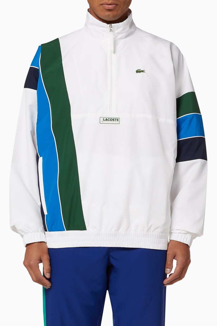 

Sport Lightweight Water-Resistant Zip Neck Jacket, White