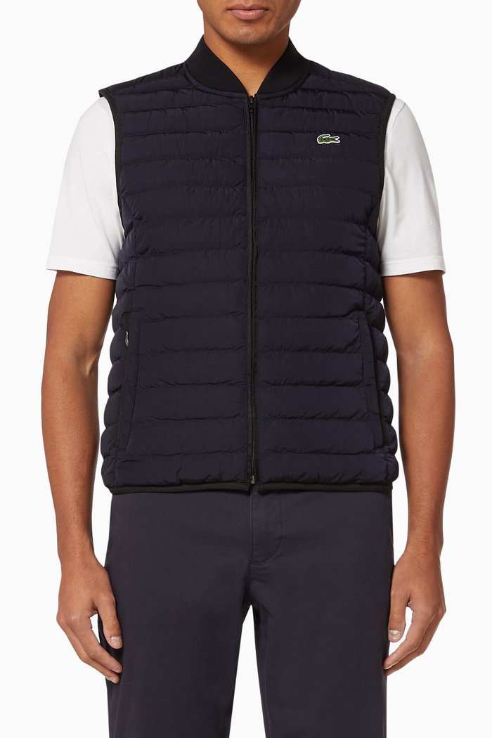 

Lightweight Foldable Water-Resistant Puffer Coat, Black