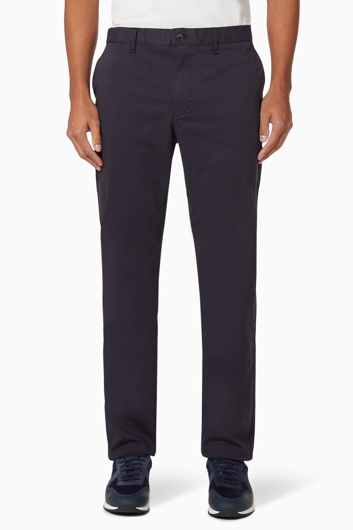 

Slim Fit Stretch Gabardine Chino Pants, Blue
