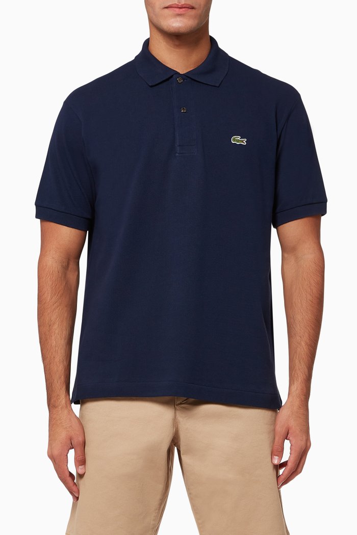 

Slim Fit Cotton Petit Piqué Polo Shirt, Blue