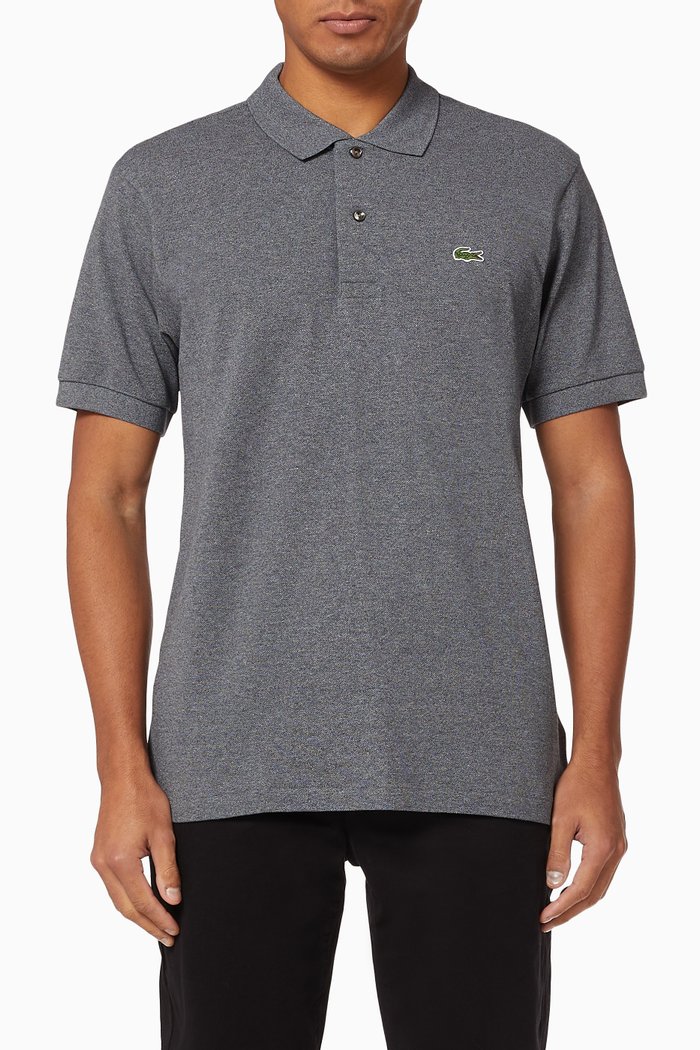 

L.12.12 Classic Fit Cotton Piqué Polo Shirt, Grey