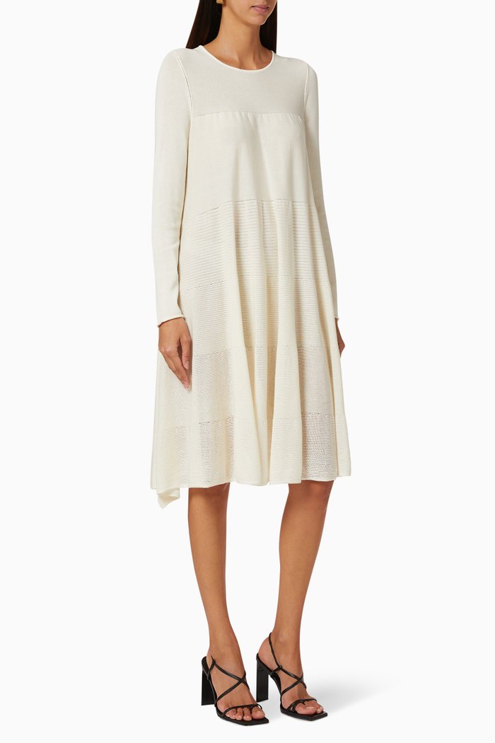 

Addison Knit Marine Sweater Dress, Neutral