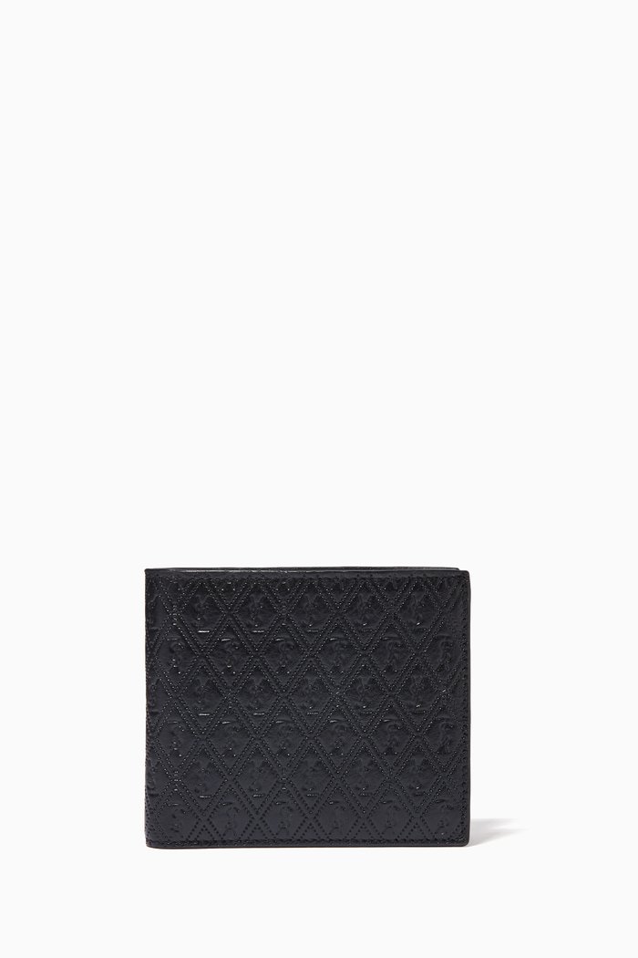 

Monogram East/West Wallet in Monogram Motif Embossed Leather, Black