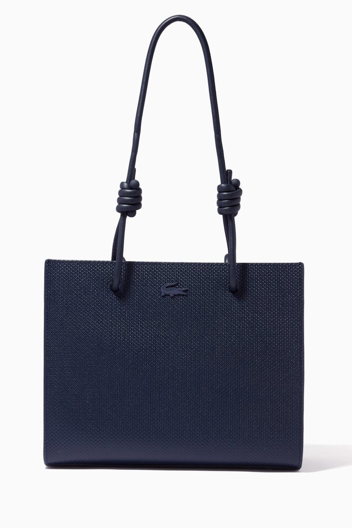 

Chantaco Shoulder Slung Handbag in Matte Piqué Leather, Blue