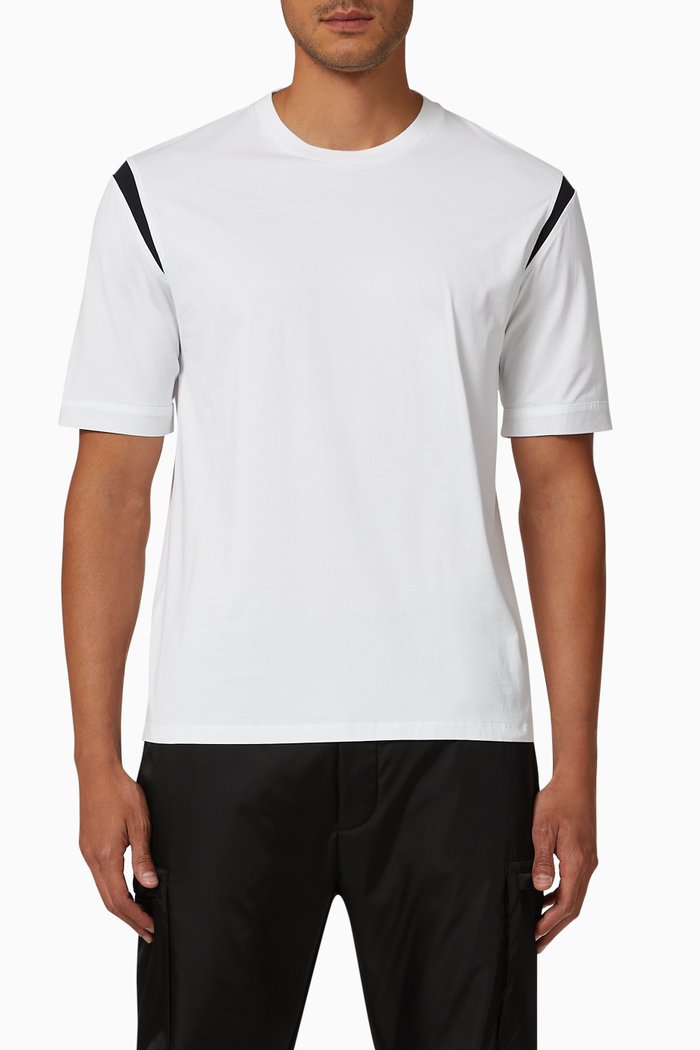 

Minimalist Slim T-shirt in Cotton Jersey, White