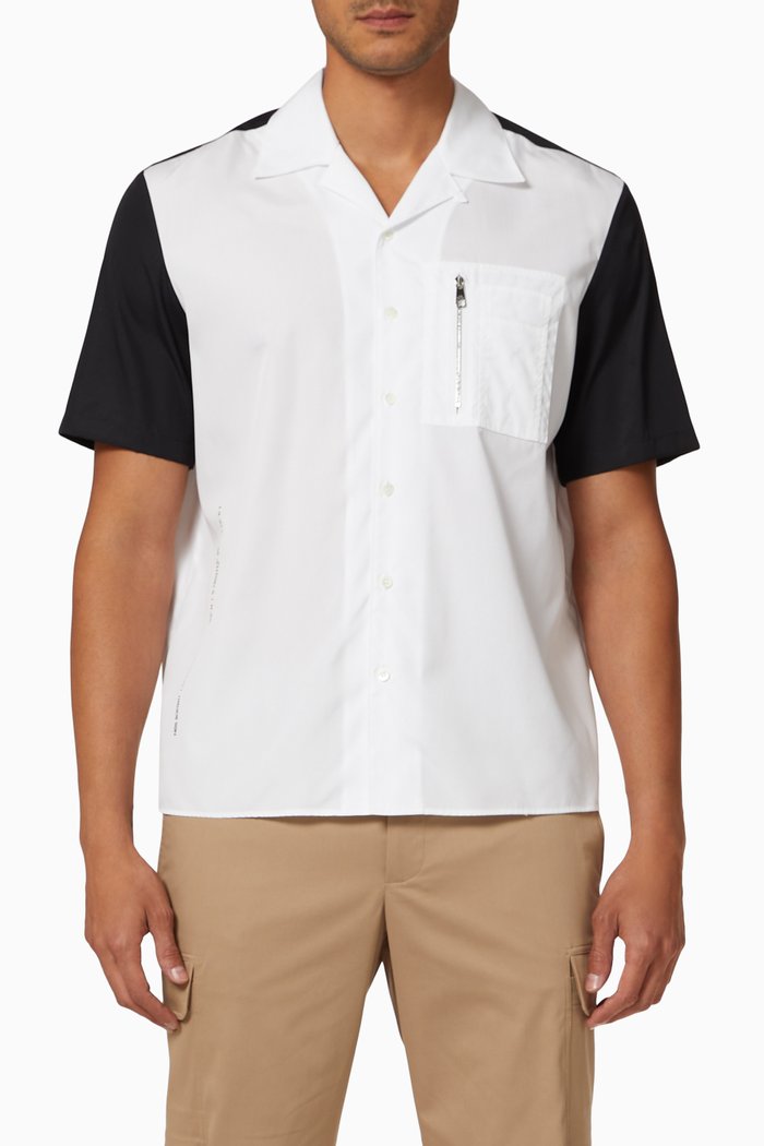 

Hybrid Shirt in Cotton, White