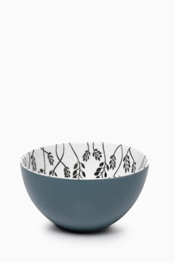 

Crayon Green Leaves Porcelain Bowl, Set of 6, Multicolour