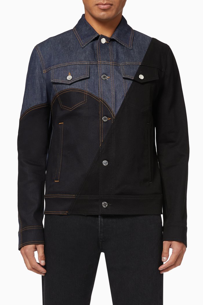 

Bauhaus Modernist Denim Jacket, Blue