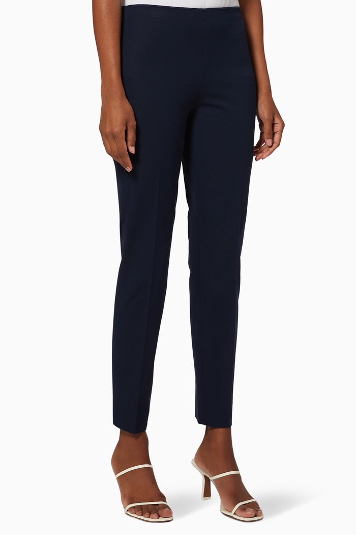 

Bi-Stretch Cotton Viscose Skinny Pants, Blue