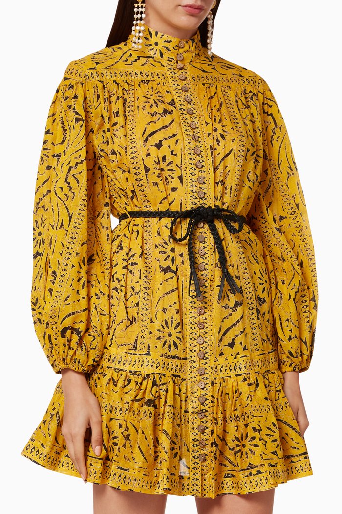 Lulu Cotton Dress, Yellow