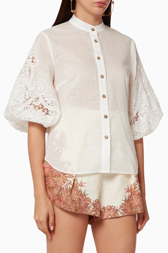 

Lulu Scallop Blouse, Neutral