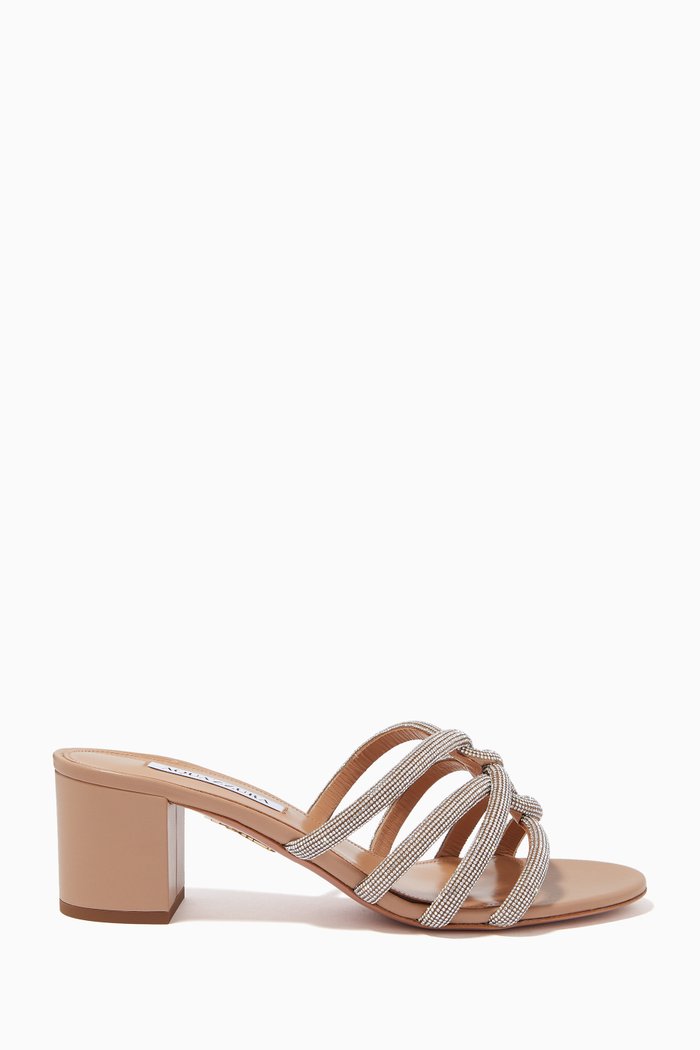 

Moondust 50 Mules in Nappa Leather, Neutral