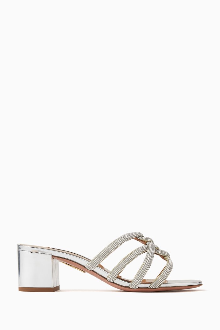 

Moondust 50 Mules in Nappa Leather, Brown