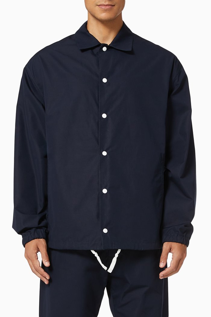 

Save The Earth Patch Cotton Jacket, Blue