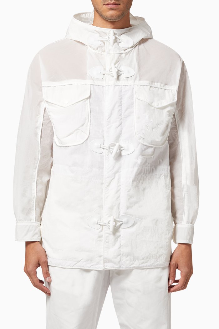 

R-EAcycle Capsule Collection Hooded Parka in Nylon, White
