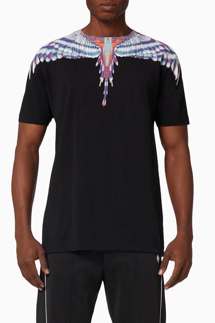 

Wings Cotton T-Shirt, Black