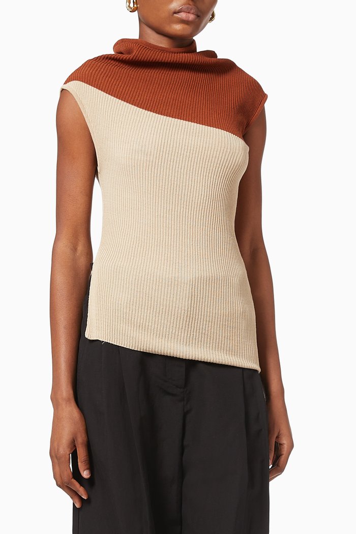 

Blondy Knit Top in Linen, Multicolour
