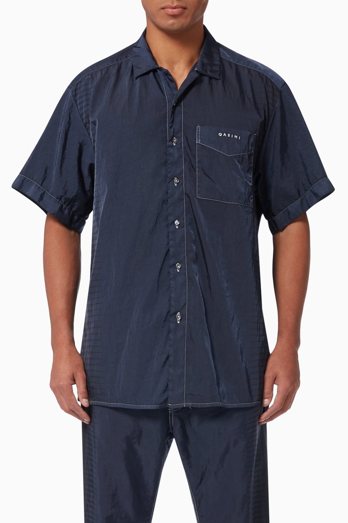 

Safar Shirt in Cotton Blend, Blue
