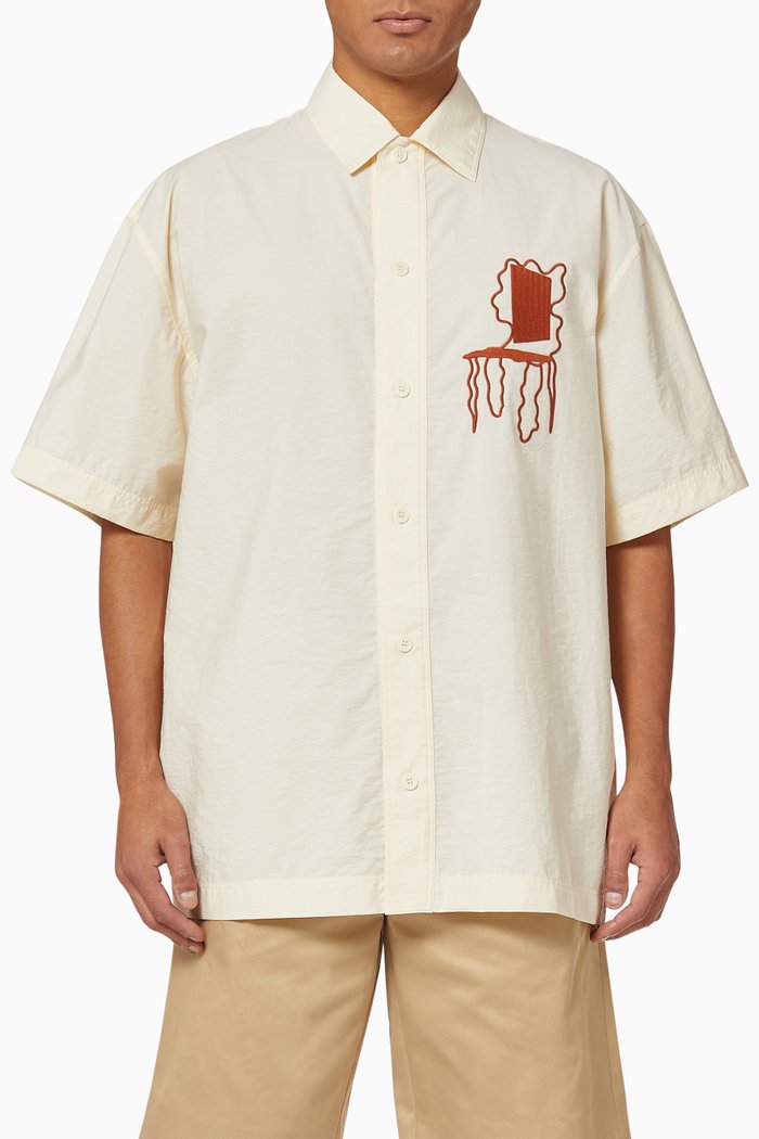 La Chemise Moisson in Cotton-Blend, Neutral