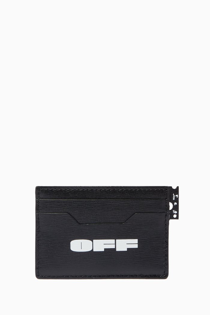 

OFF Cardholder in Leather, Black
