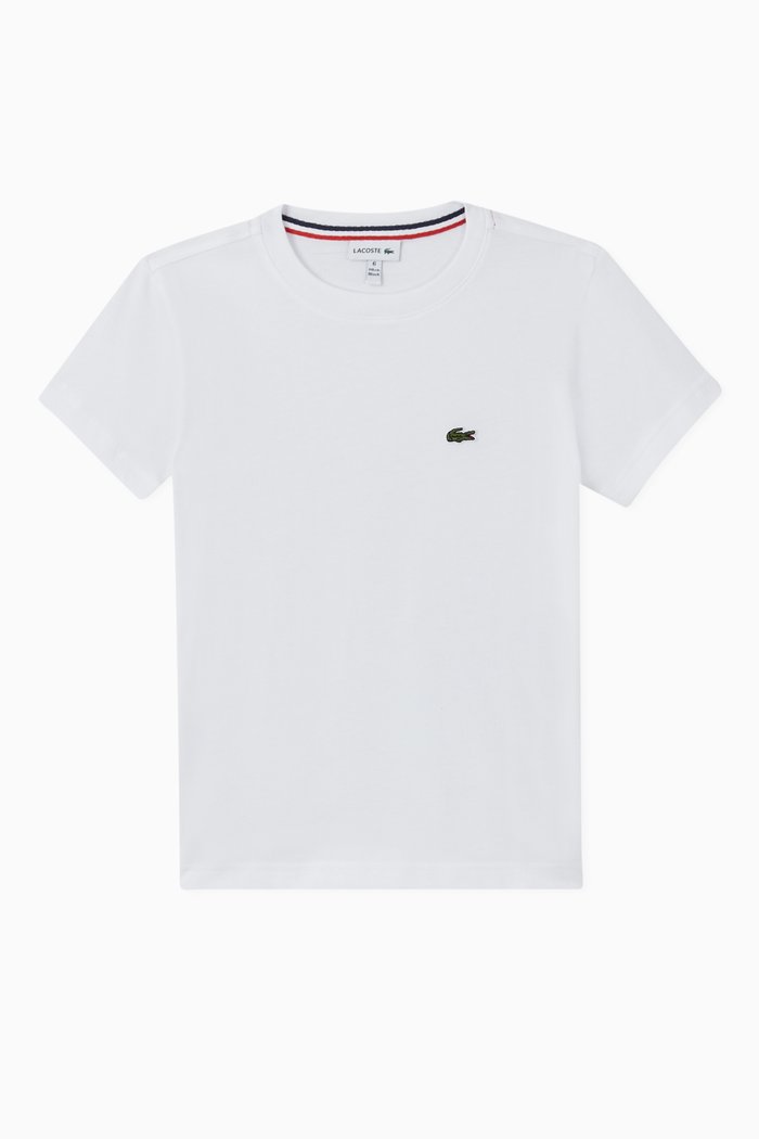 

Small Logo Cotton Crewneck T-Shirt, White