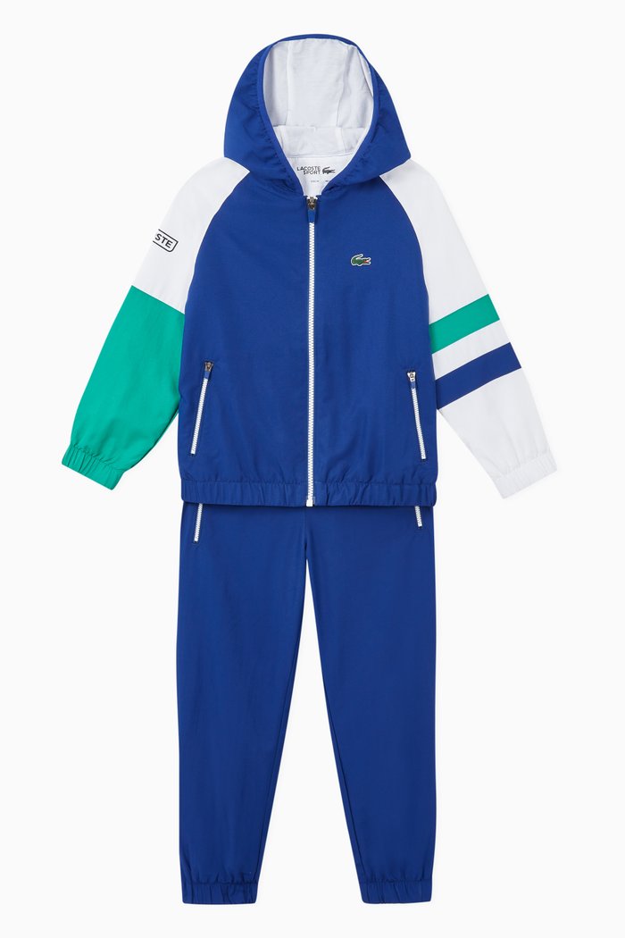 

Taffeta Weaved Diamond Jersey Tracksuit, Blue