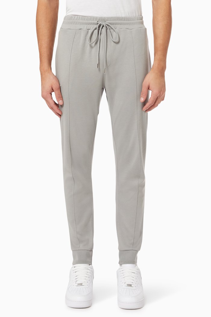 

Signature Logo Slim Fit Joggers in Jersey, Grey