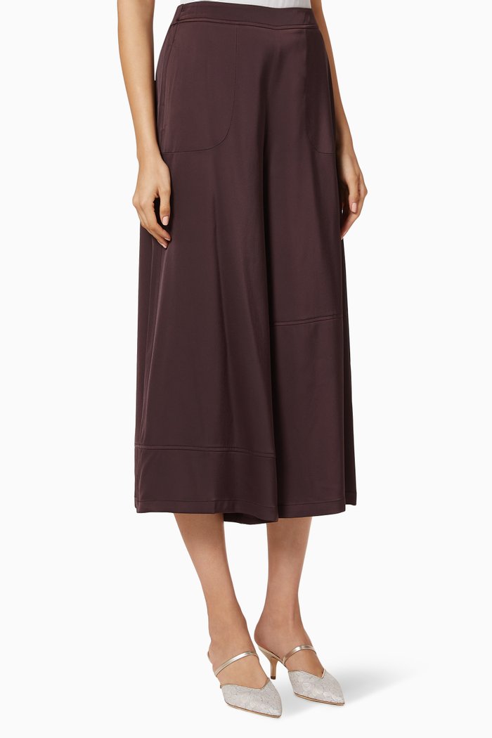 

Side Panel Culottes, Purple