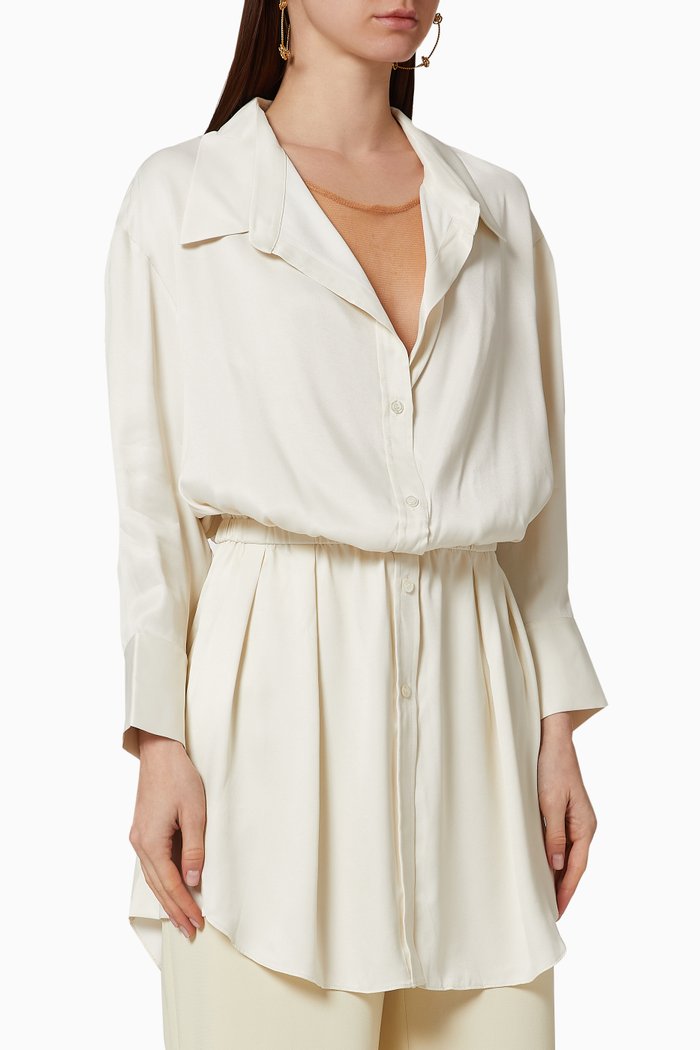 

Shirt Tunic Top, White