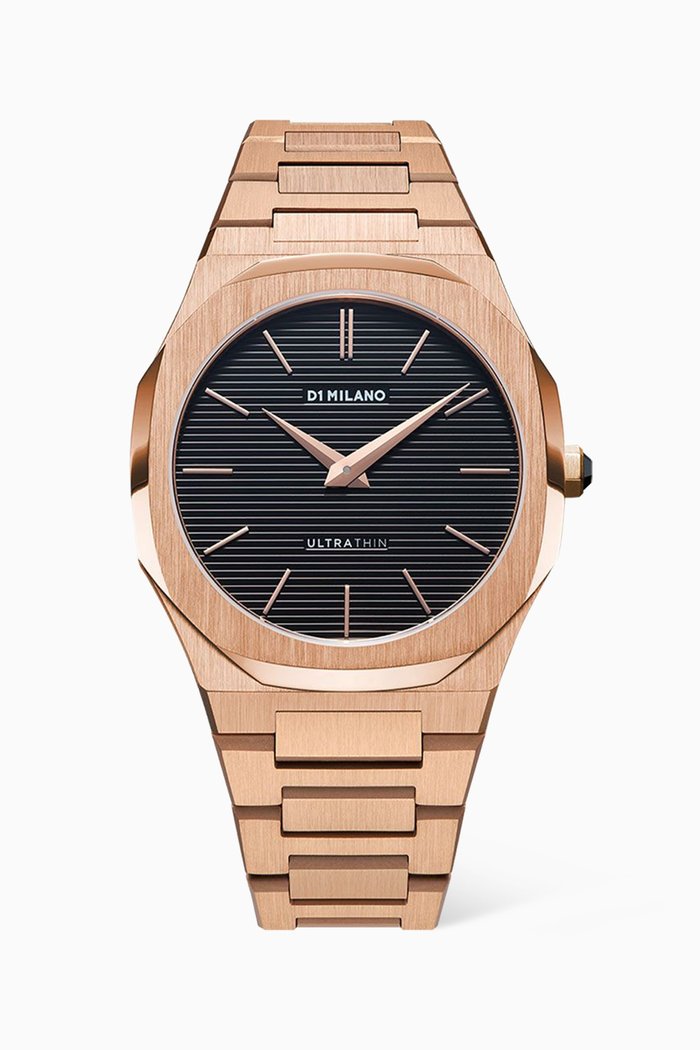 

Ultra Thin Bracelet Rose Gold Watch, 40mm