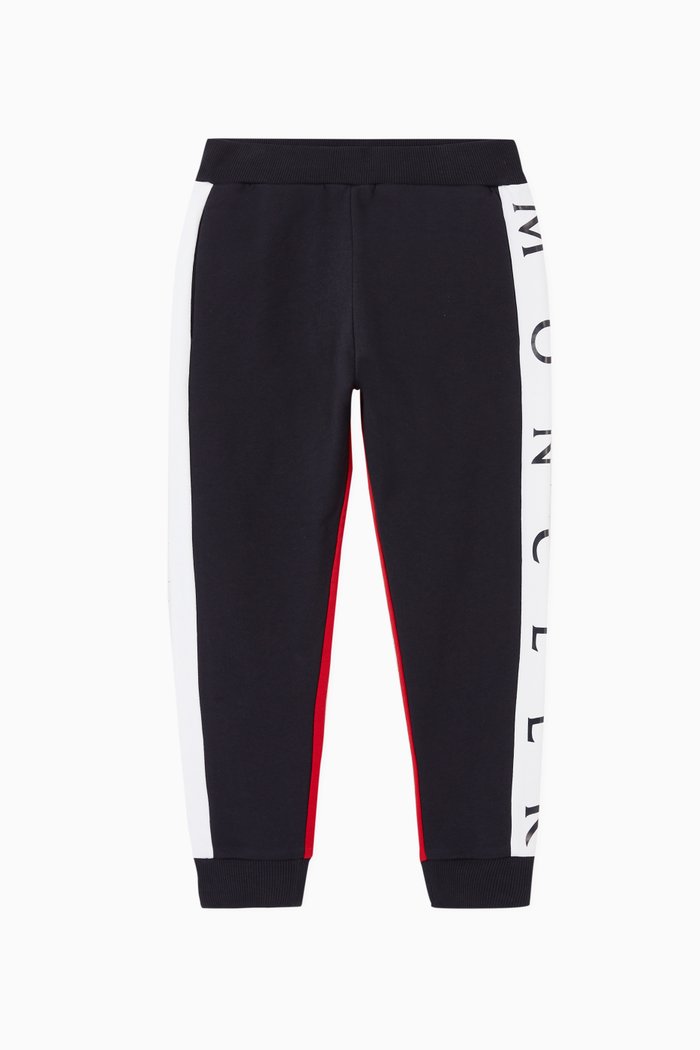 

Colourblock Cotton Sweatpants, Blue
