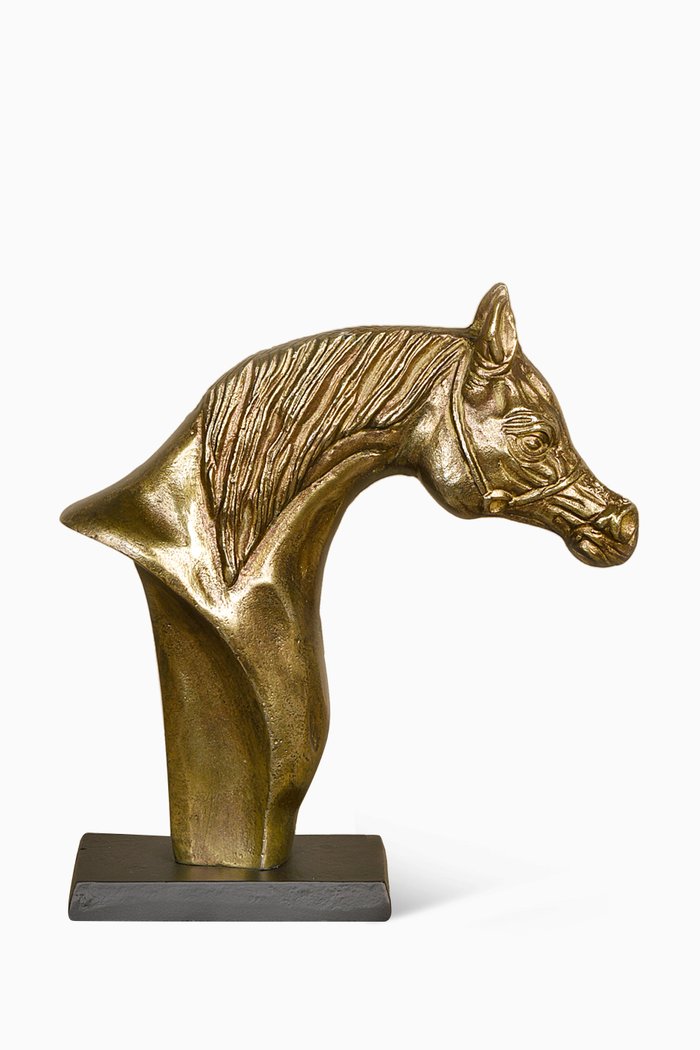 

Decorative Horse on Base, Gold