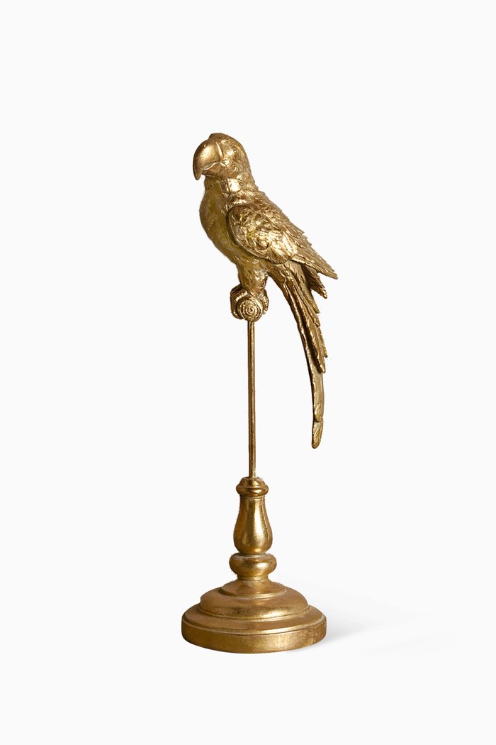 

Small Decorative Parrot on Base, Gold