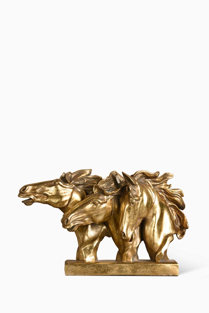 

Decorative Horses on Base, Gold